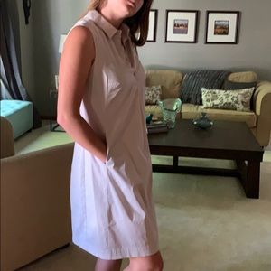 Peserico taupe dress, made in Italy